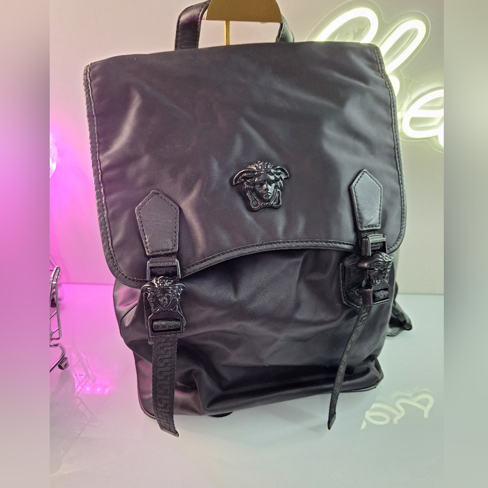 Versace Black Men's Backpack